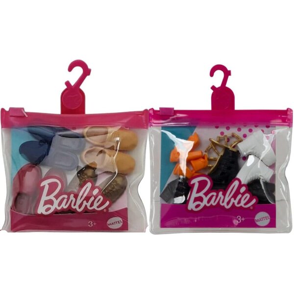 Barbie- und Ken-Schuhset mit 18 Schuhen für Puppen – 2 Packungen Modeaccessoires