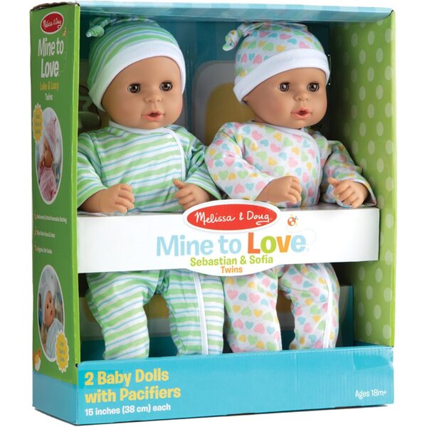 Mine to Love Twins Sebastian & Sofia – Puppen für emotionale Entwicklung 38 cm