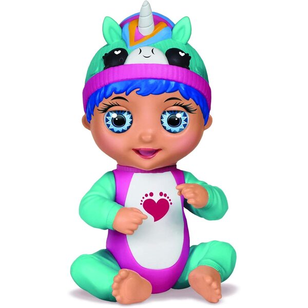 BANDAI Tiny Toes Luna: Interaktive Mini-Puppe 14 cm, die auf Deutsch spricht