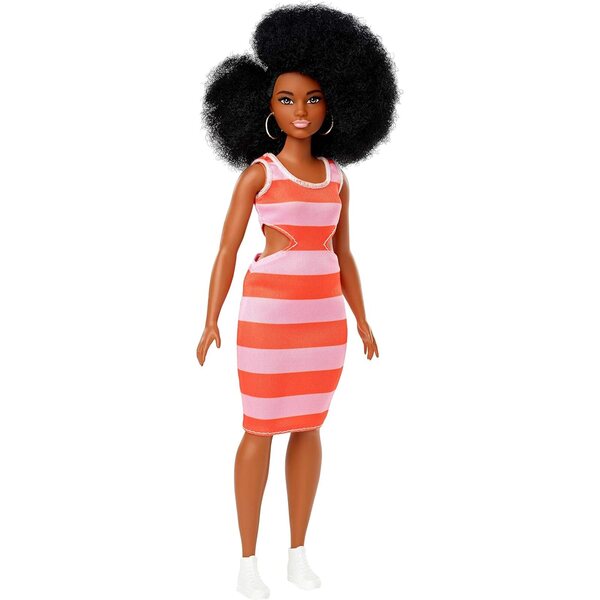 Barbie Fashionistas Bold Stripes: Modische und lustige Puppe für Kinder ab 3 Jahren