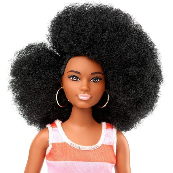 Barbie Fashionistas Bold Stripes: Modische und lustige Puppe für Kinder ab 3 Jahren