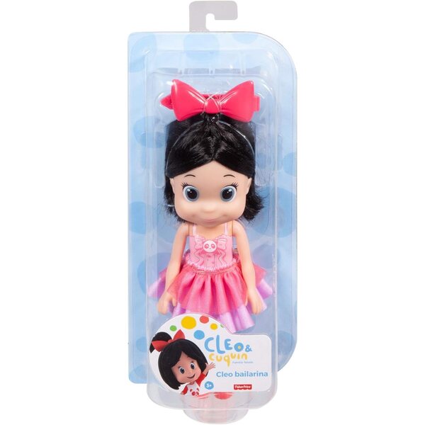 Fisher-Price Cleo Ballerina 20 cm – Cleo-Puppe aus der Familie Telerin in rosa Kleid
