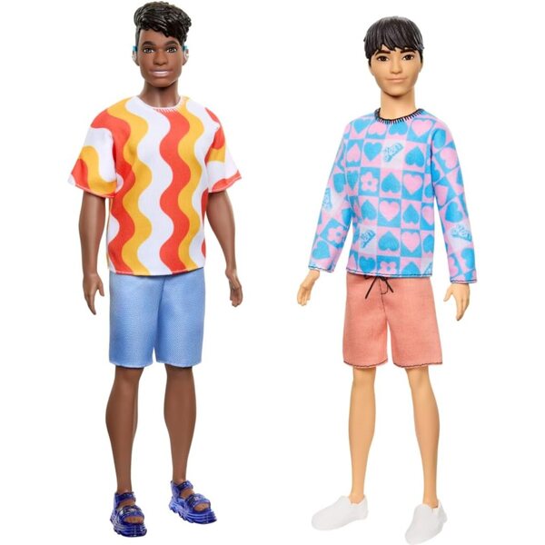 Ken Fashionistas Barbie Mattel – Puppe mit verschiedenen Stilen und Farben
