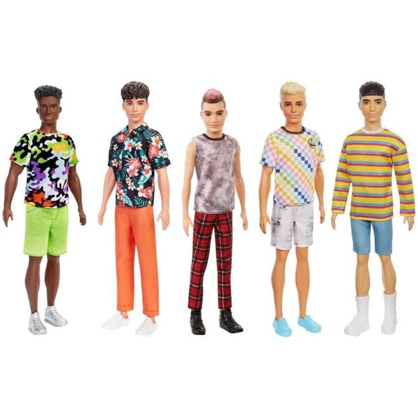 Ken Fashionistas Barbie Mattel – Puppe mit verschiedenen Stilen und Farben
