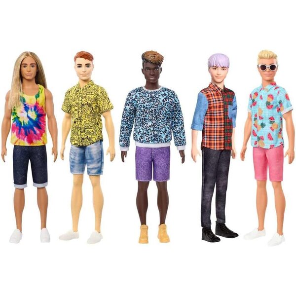 Ken Fashionistas Barbie Mattel – Puppe mit verschiedenen Stilen und Farben