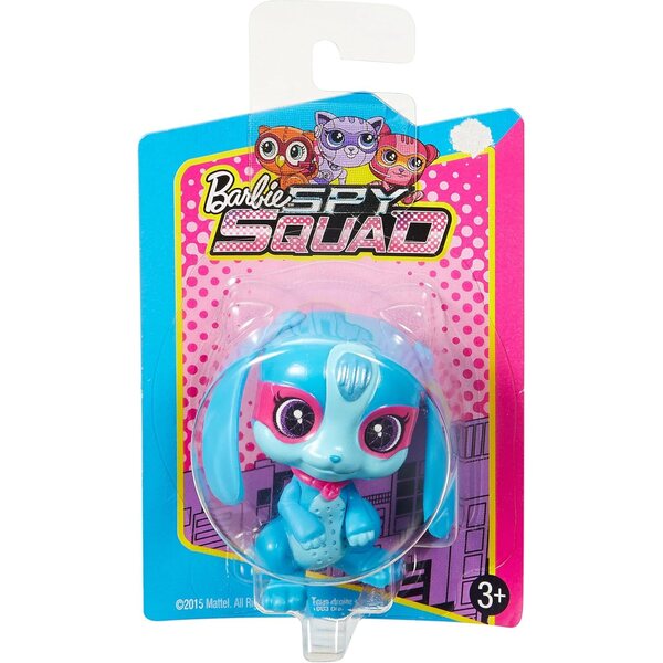 Barbie Spy Squad Tierchen Häschen Blu con Occhiali da Agente, Giocattolo 6,5 cm