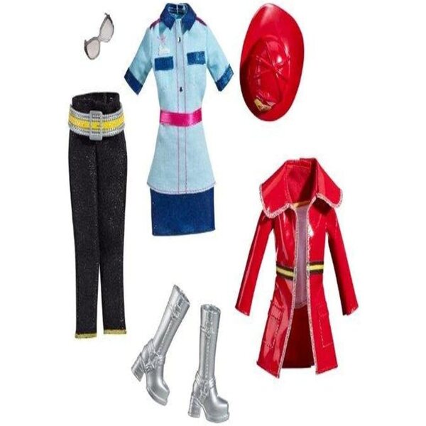 Barbie V3111 – Puppen-Outfits mit 2 Heldinnenberufen für Kinder ab 3 Jahren