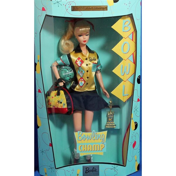 Barbie Bowling Champ Collector Edition 1999 mit Zubehör und Trophäe