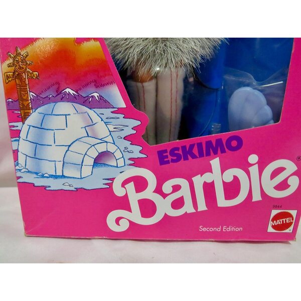 Dolls of the World Collection Barbie Eskimo Special Edition 1990 mit Ständer