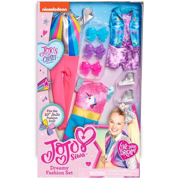 JoJo Siwa Set Moda Dreamy con Accessori per Bambini da 3 Anni - Vestiti e Scarpe