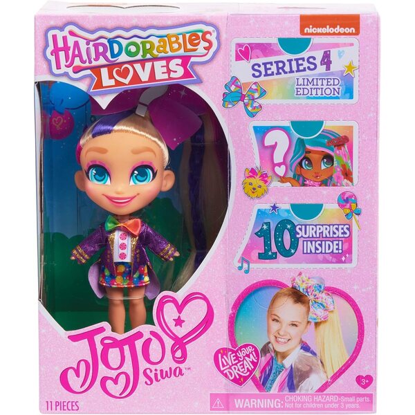 JoJo Siwa Hairdorables Loves JoJo Limited Edition mit 10 Überraschungen, Kinder ab 3+