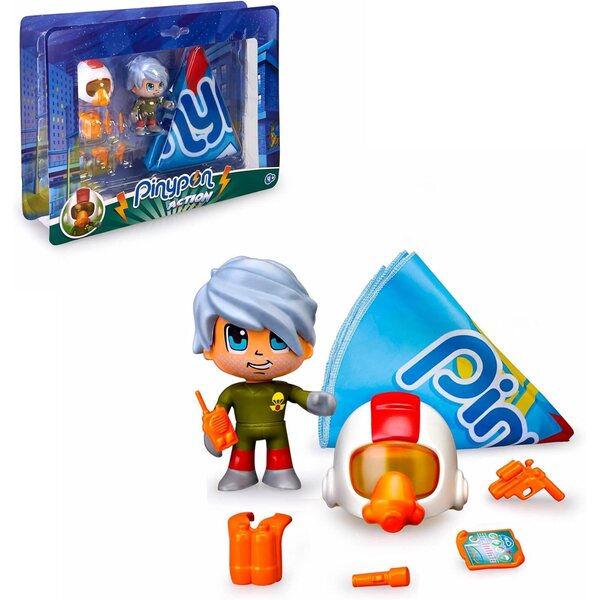 Pinypon Action Jet Pack con Figurina e Accessori Multicolor - Gioco Creativo