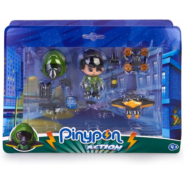 Pinypon Action Jet Pack con Figurina e Accessori Multicolor - Gioco Creativo