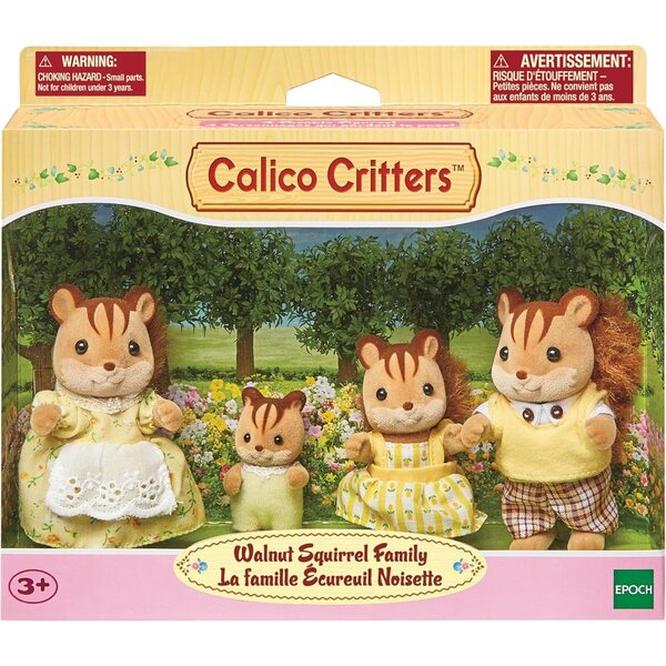 Calico Critters Haselnuss Eichhörnchenfamilie – Lern- und Kreativspielset