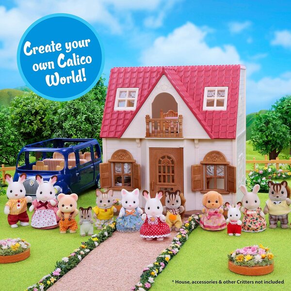 Calico Critters Haselnuss Eichhörnchenfamilie – Lern- und Kreativspielset