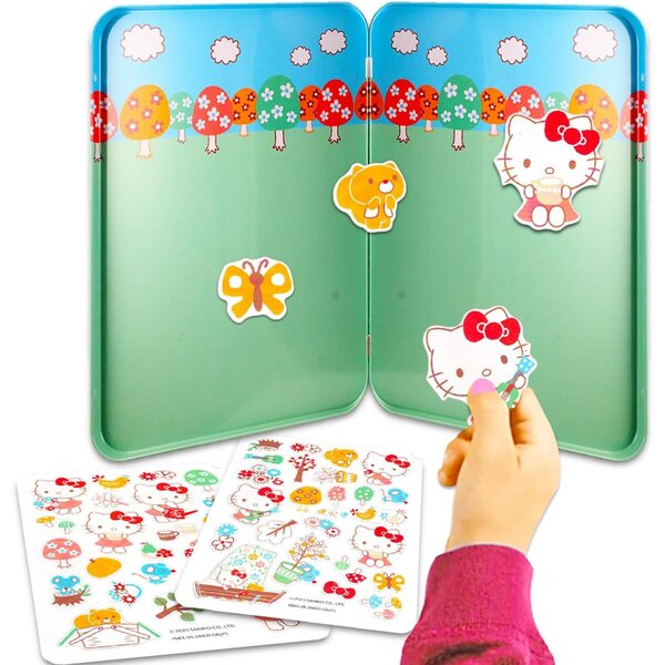 Hello Kitty Magnetic Creations – Set mit 40 magnetischen Teilen und Aufklebern für Kinder