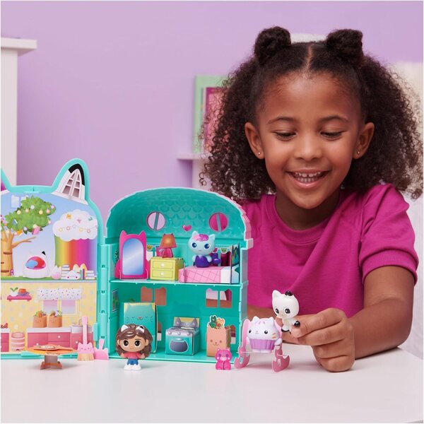 Gabby's Dollhouse Casa delle Bambole a Due Piani per Bambini da 3 Anni