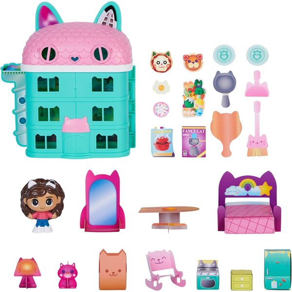 Gabby's Dollhouse Casa delle Bambole a Due Piani per Bambini da 3 Anni
