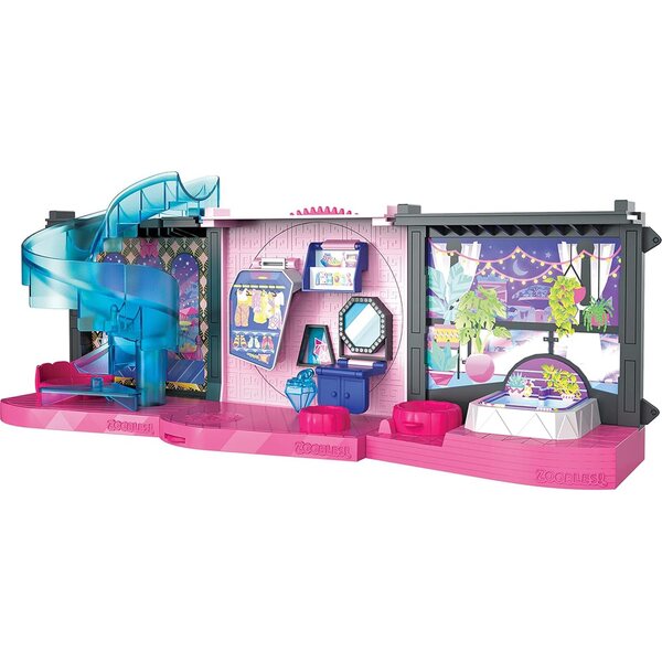 Zoobles Magic Mansion Casa dei Sogni con 3 Stanze Trasformabili, Scivolo e Accessori