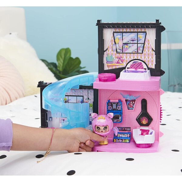 Zoobles Magic Mansion Casa dei Sogni con 3 Stanze Trasformabili, Scivolo e Accessori