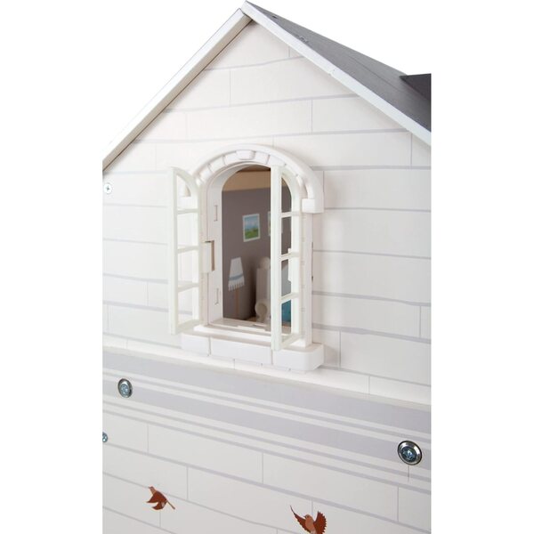 Small Foot 3-stöckiges Puppenhaus aus Holz mit 12 Möbeln, für Kinder ab 3 Jahren