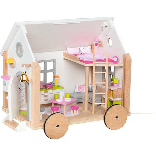 goki Tiny House Hygge 40-teiliges mobiles Puppenhaus im skandinavischen Stil