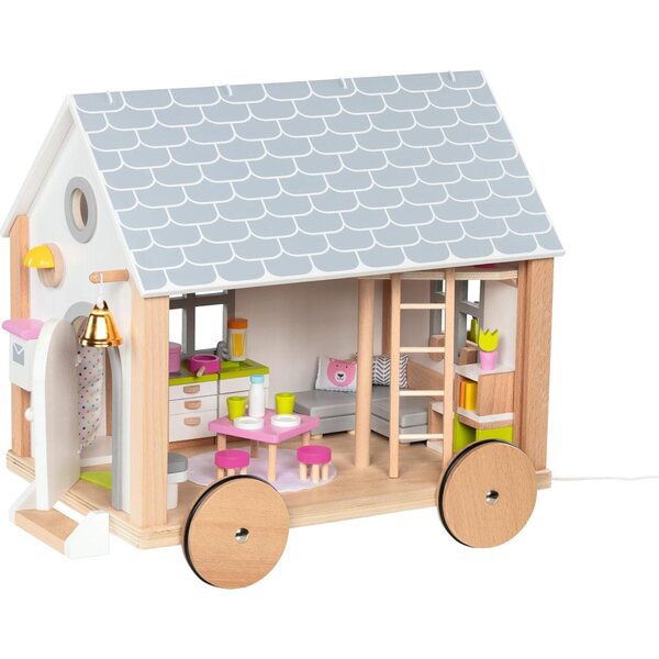 goki Tiny House Hygge 40-teiliges mobiles Puppenhaus im skandinavischen Stil