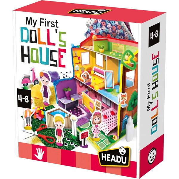 KIT CREATIVO My First Doll's House per Bambini 4-8 Anni - casa delle bambole in 3D Made in Italy