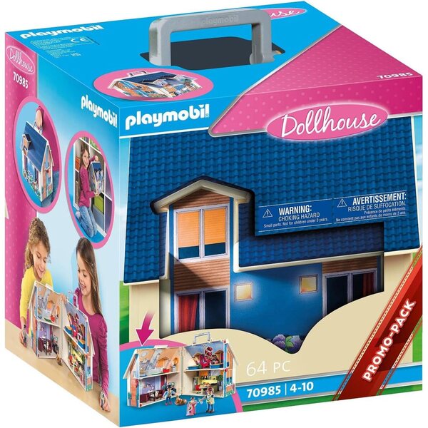 PLAYMOBIL Casa delle Bambole 70985 e 70209 con Accessori e Figura, Giochi per Bambini