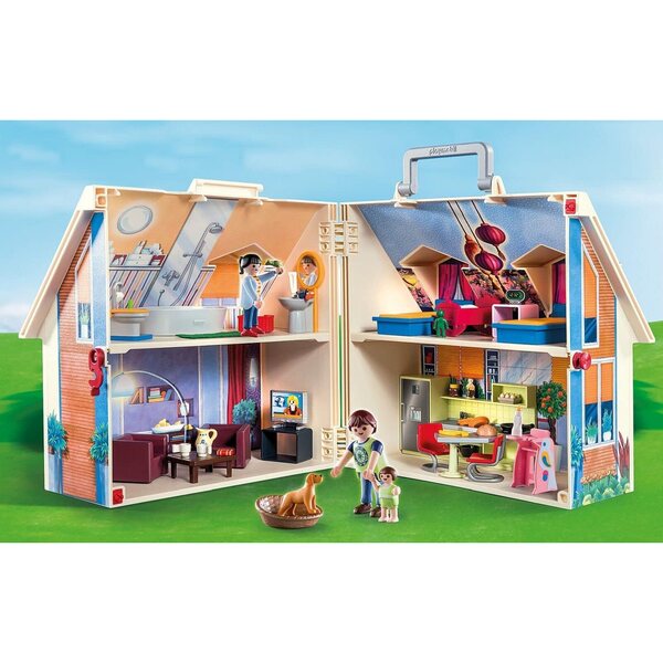 PLAYMOBIL Casa delle Bambole 70985 e 70209 con Accessori e Figura, Giochi per Bambini