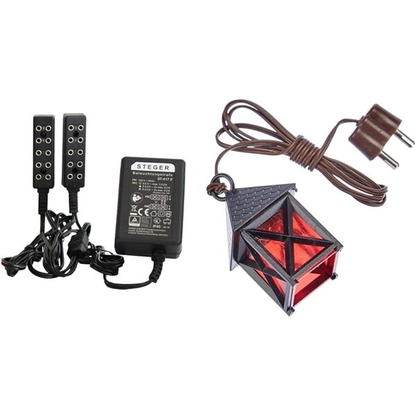Kahlert 3,5V Lichttransformator für Puppenhäuser und Krippen. Lichter + Laterne Josef Laterne 30mm