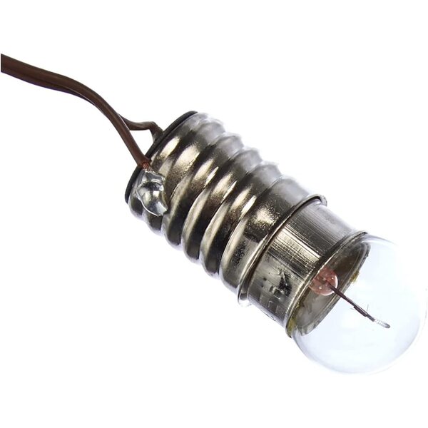 Kahlert 3,5V Lichttransformator für Puppenhäuser und Krippen mit E10-Lampe Braun