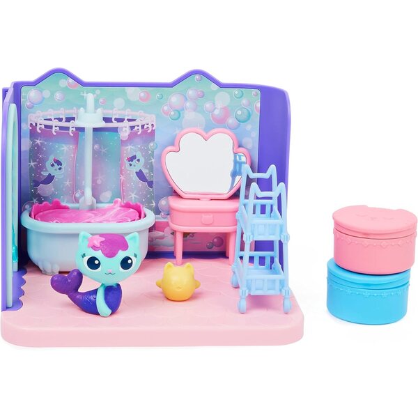 Gabby's Dollhouse Deluxe Raum Sweet Dreams und Prime and Pamper für Kinder ab 3+ Jahren
