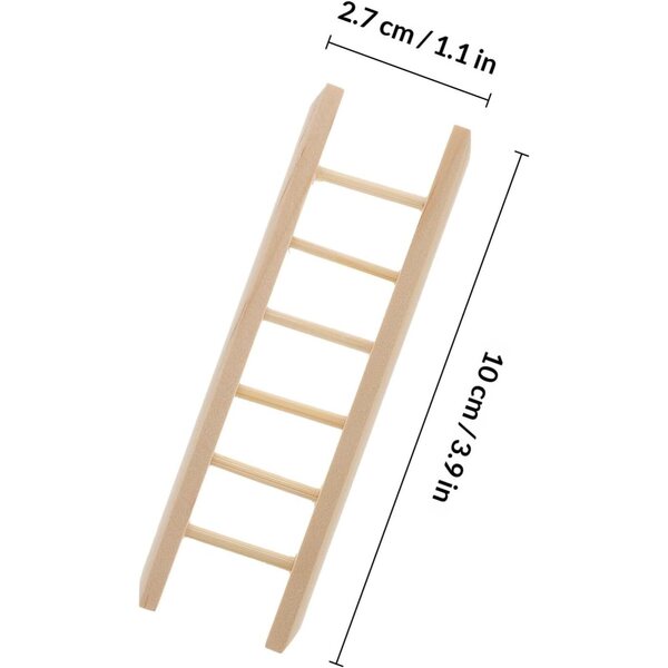 NOLITOY 2 Mini Scalette in Legno Naturale per Casa delle Bambole e Decorazioni