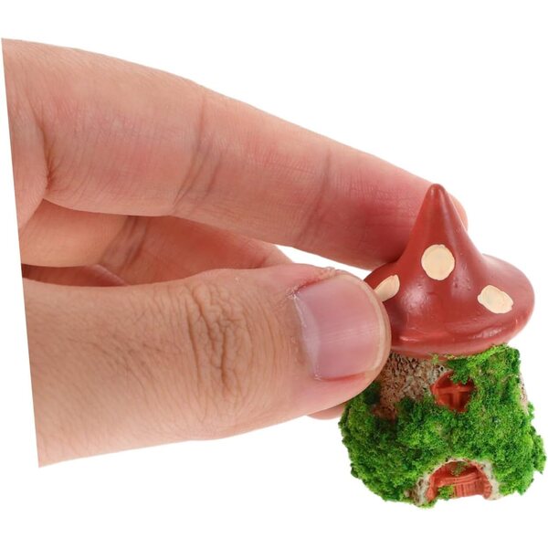 9-teiliges Set aus Minihäusern und Gartenzubehör für Dekoration und Heimwerker