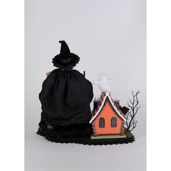 Decorazione Halloween Karen Didion: Casa in Vimini Illuminata con Strega e Animali