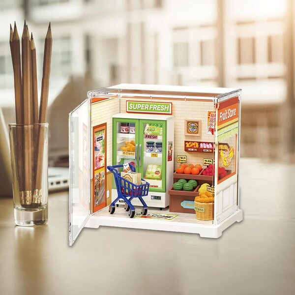 Set Miniatura Casa con Mobili e Accessori in ABS - Gioco Creativo e Decorativo