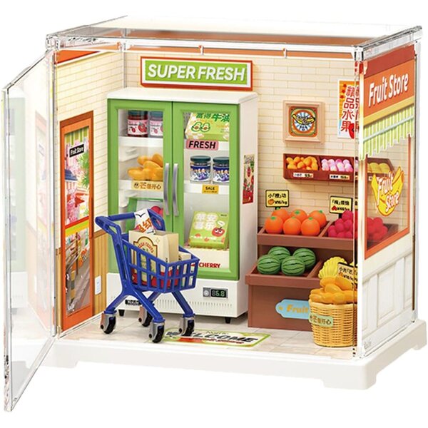 Set Miniatura Casa con Mobili e Accessori in ABS - Gioco Creativo e Decorativo