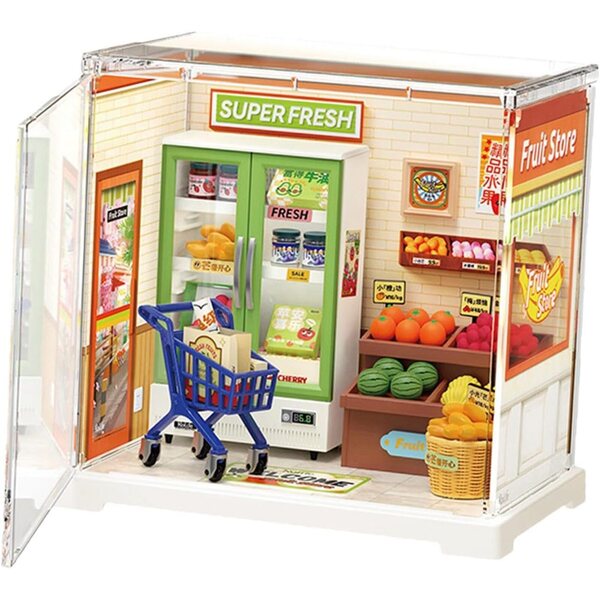 Set Miniatura Casa con Mobili e Accessori in ABS - Gioco Creativo e Decorativo