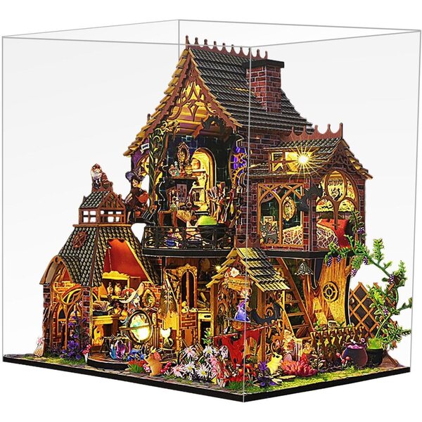 Miniatura Casa in Legno da Montare con Mobilio - kit per Adulti e Decorazione