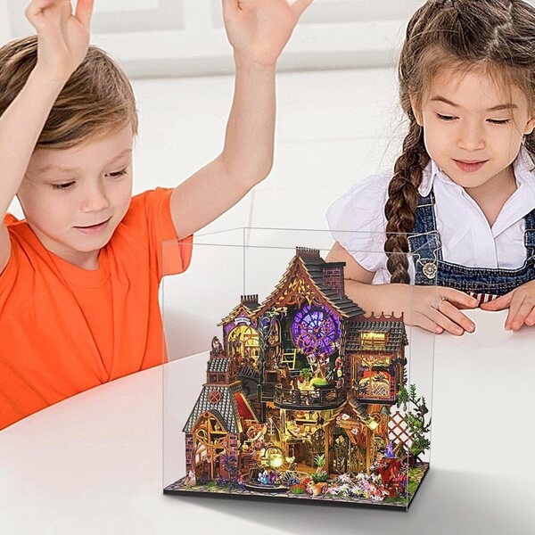 Miniatur-Tiny-House-Bausatz Lembeauty – Holzhaus zum Zusammenbauen mit wertvollen Details