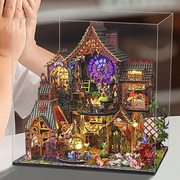 Miniatur-Tiny-House-Bausatz Lembeauty – Holzhaus zum Zusammenbauen mit wertvollen Details