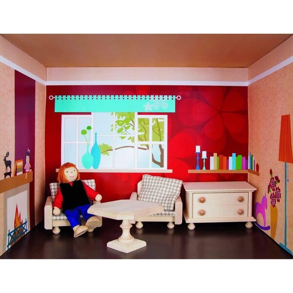 Rülke Holzspielzeug Buntes Minipuppenzubehör für das Puppenhaus 22878