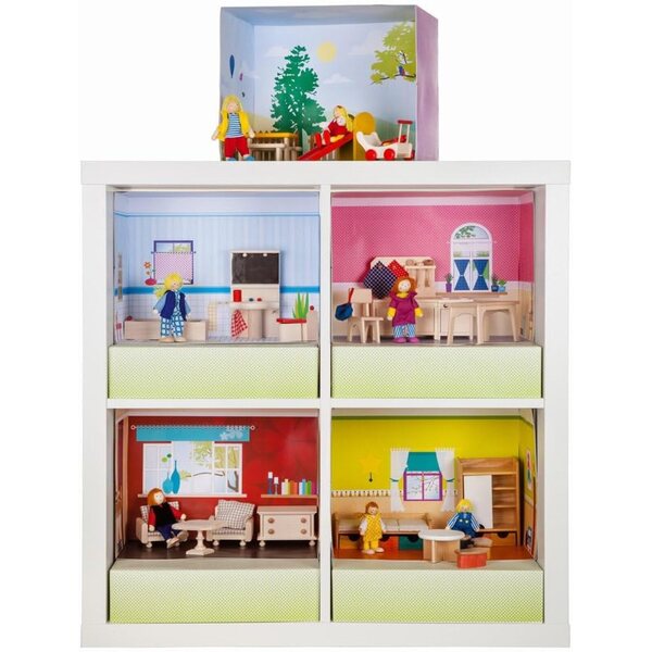Rülke Holzspielzeug Buntes Minipuppenzubehör für das Puppenhaus 22878