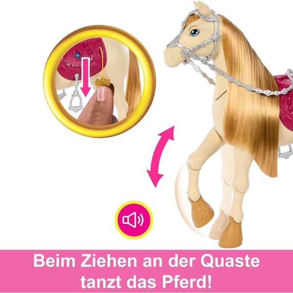 Barbie Tornado: Cavallo Interattivo con Suoni, Danza e Accessori dal Mondo Barbie Mysteries