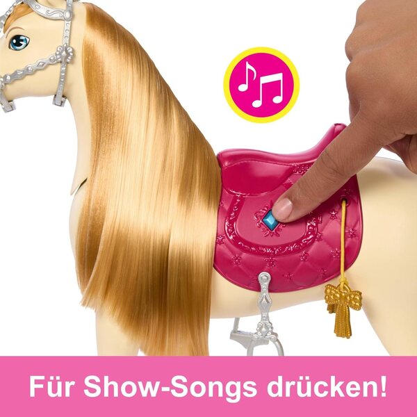 Barbie Tornado: Cavallo Interattivo con Suoni, Danza e Accessori dal Mondo Barbie Mysteries