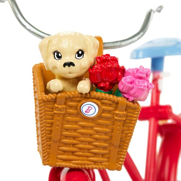 Barbie-Set mit Fahrrad Mattel HWJ00 – Spiel und Zubehör für Mädchen