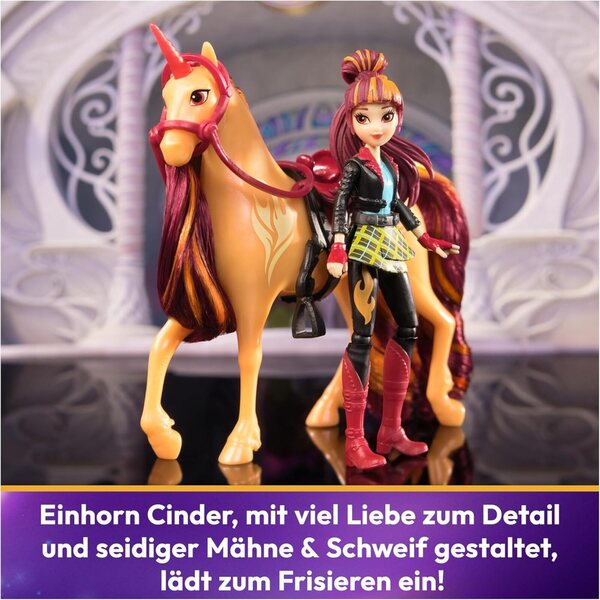 Einhorn-Akademie Valentina mit Einhorn-Asche – Originales 12-cm-Set für Mädchen ab 4 Jahren