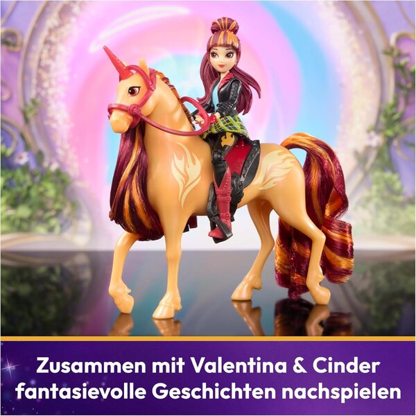 Einhorn-Akademie Valentina mit Einhorn-Asche – Originales 12-cm-Set für Mädchen ab 4 Jahren