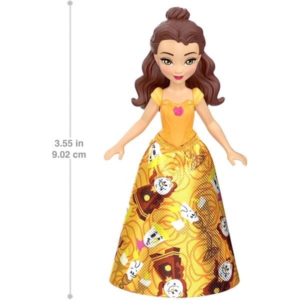 Disney Princess Set bestehend aus 5 mobilen Puppen mit abnehmbarer Kleidung und 5 Freundfiguren